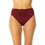 Women's Live In Color Soft Band High Waist Swim Bottom